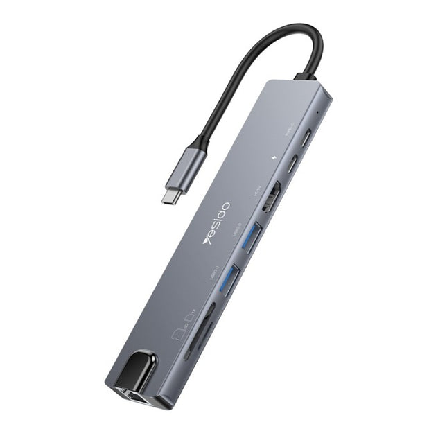 Yesido HB27 Eight in One Expansion Dock USB Hub