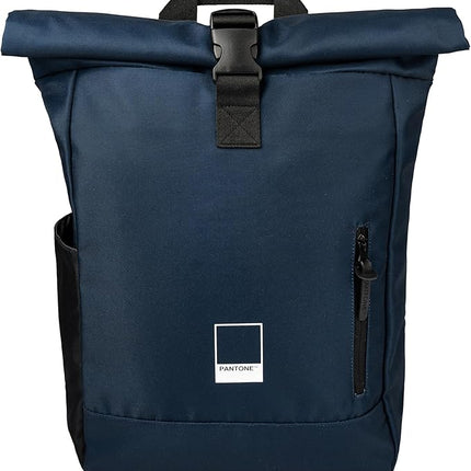 Pantone Roll-Top Backpack- 64x30x13cm Iris blue