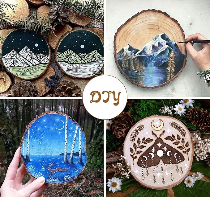 Natural Wood Slices 22cm