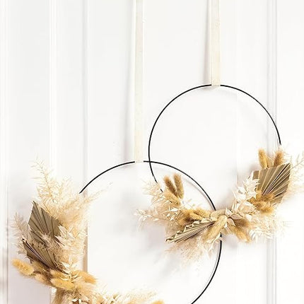 Folia Decorative rings in black #24204