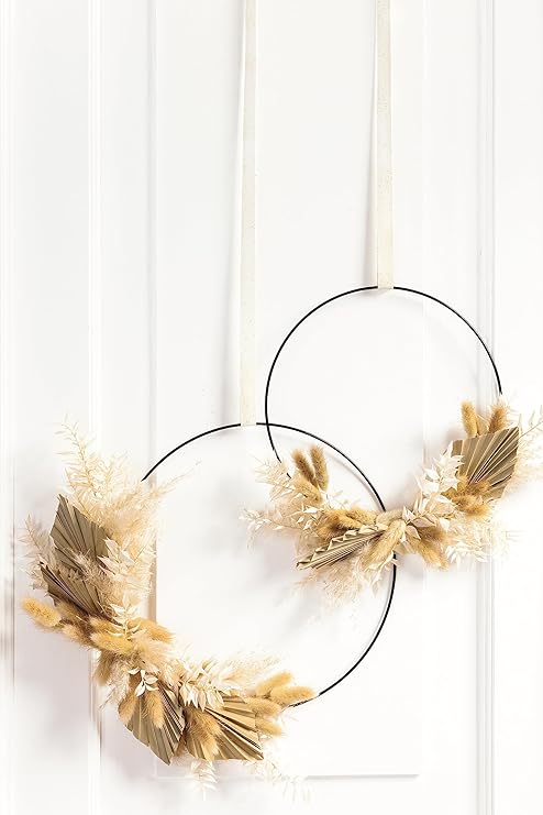 Folia Decorative rings in black #24204