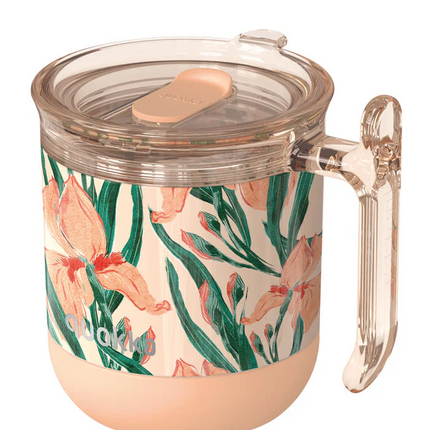 Quokka Drop Safe Thermal Ss Mug Wave Floral Peach 260 Ml
