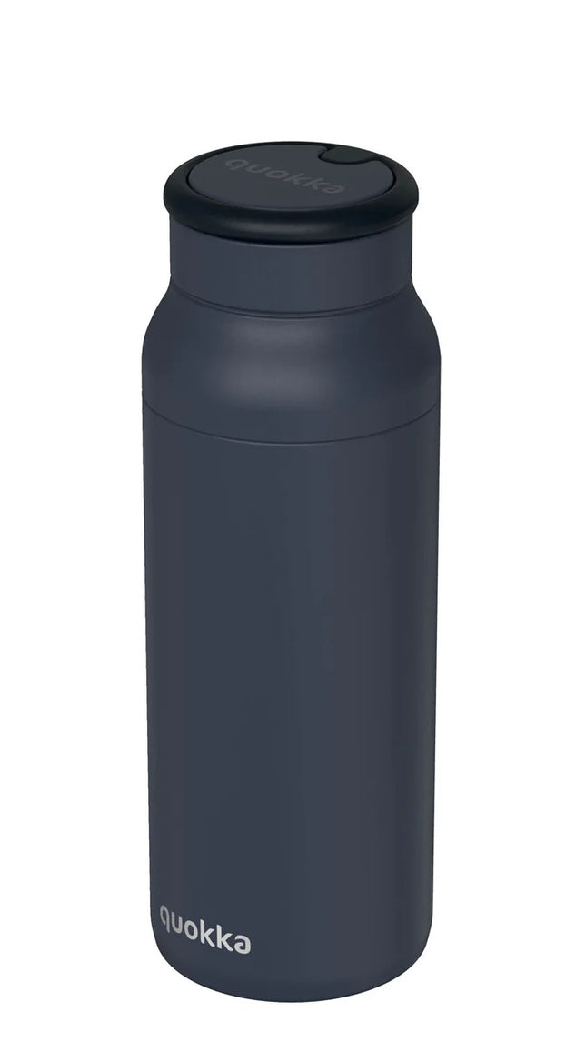 Quokka Thermal Ss Bottle With Silicone Handle Echo Black 690 Ml