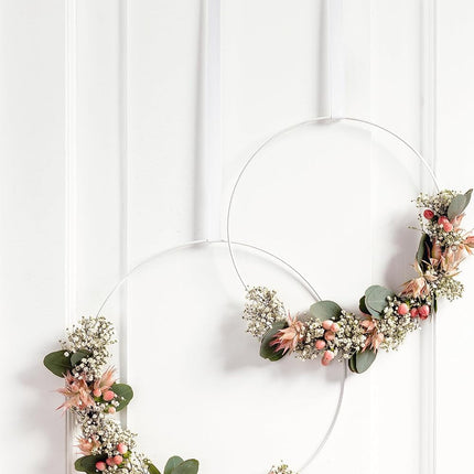 Folia Decorative Rings in White #24205