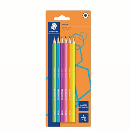 Staedtler Neon pencils -2 hb -Set Of 5