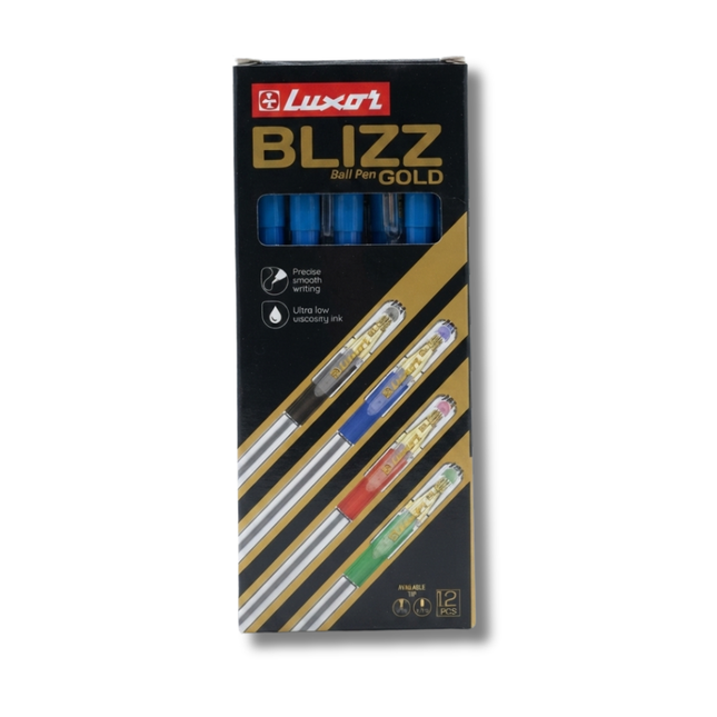 Luxor BLIZZ  Gold Blue Ballpoint Pen