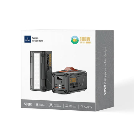 بنك الطاقة WiWU Wi-P029 Armor بسعة 50000 مللي أمبير 