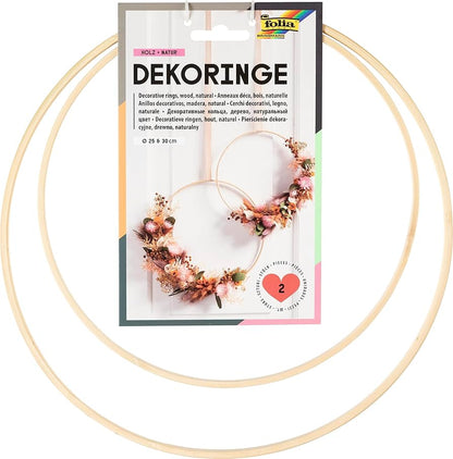 folia Decorative rings wood #24201