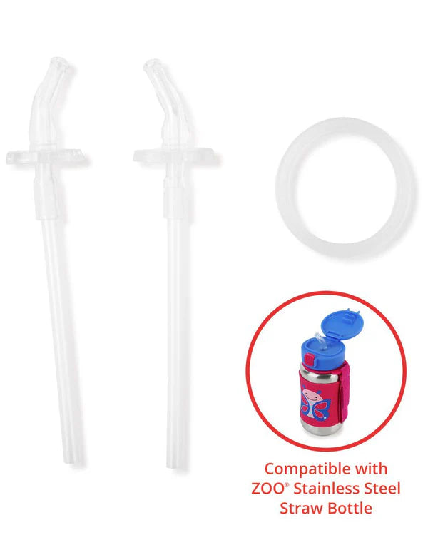 Skip Hop  Stainless Steel Straw Bottle Extra Straws - 2-Pack
