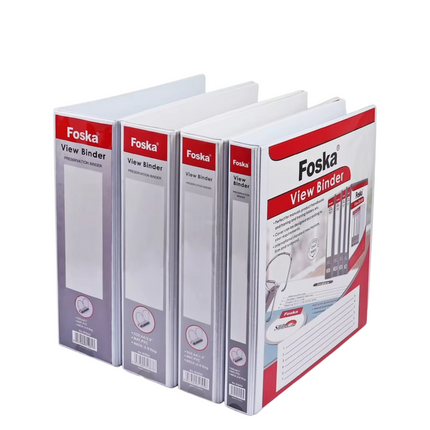 Foska D Ring PVC A4 Presentation Binder-3 Rings