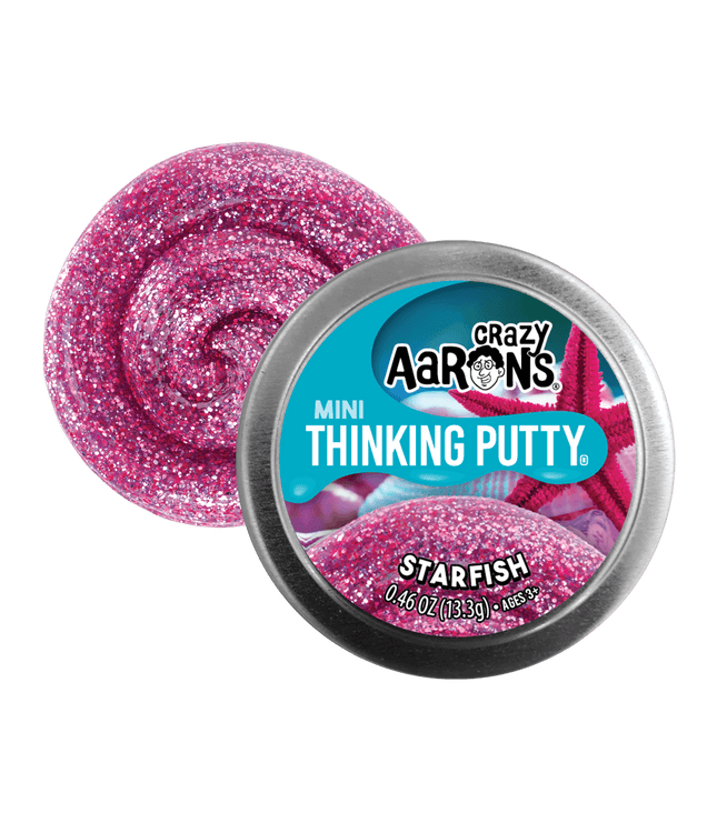 Crazy Aaron's Mini starfish Thinking Putty Tin-2”