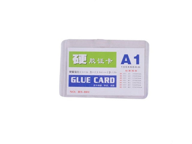Clear Plastic Horizontal Name Badge ID Card Holders