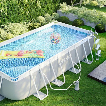 Intex Rectangular Swimming Pool 4.88x2.44x1.07m (Filter, Ladder, Cover)