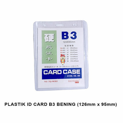 Clear Plastic Vertical Name Badge ID Card Holders