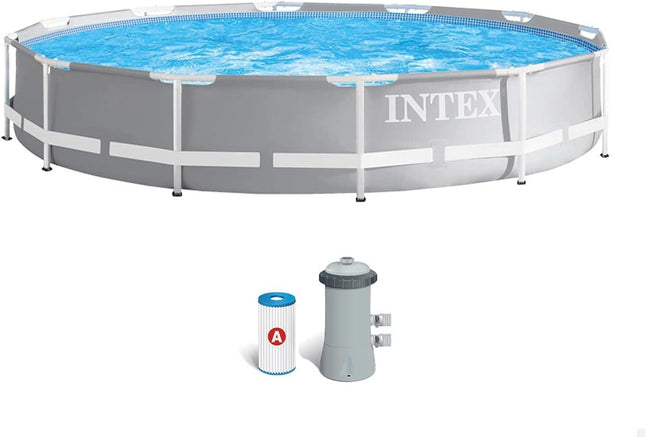 Intex Prism Frame Round Pool 3.66mx76cm (with Filter)