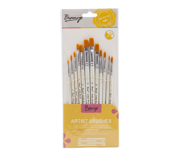 Artist Brush Set -12 pc