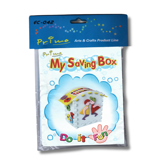 DIY Colorful Felt My Saving Box