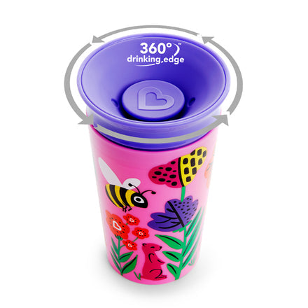 Munchkin 9oz miracle wildlove sippy cup-2pc