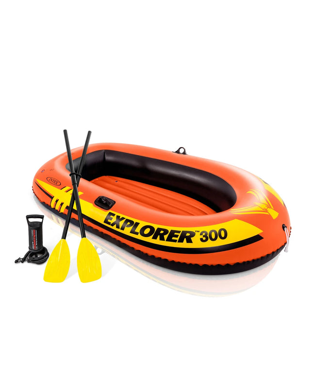 Intex Explorer 300 Boat Set (with Oars and Pump) 2.11m