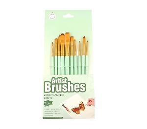 Keep Smiling 10 PCS Artist Brush set (Green)