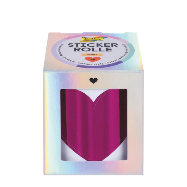Folia sticker roll-Hearts