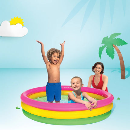 Intex Sunset Glow Pool with Inflatable Floor 1.47x0.33m