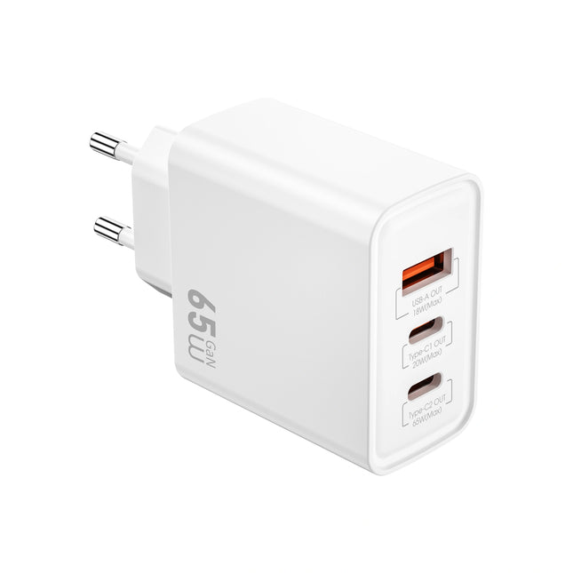 WiWU 65W Essen GaN Fast Charger for Laptop CN UK EU Plug Wi-G005