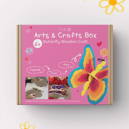 Butterfly Wooden Craft Box
