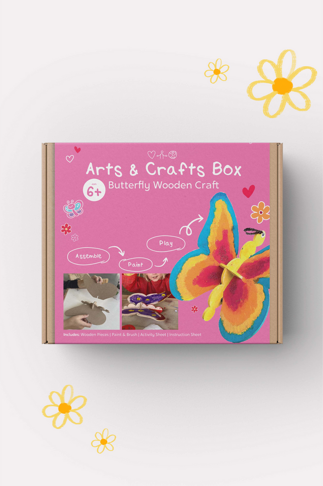 Butterfly Wooden Craft Box