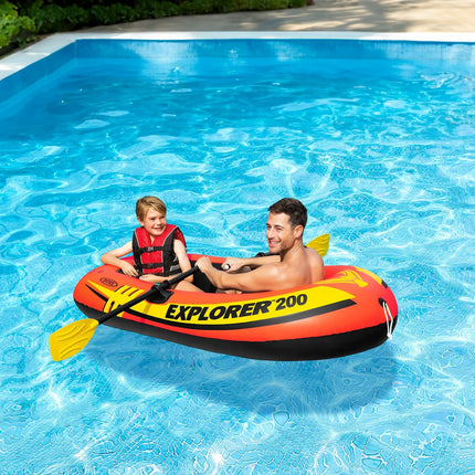 Intex Explorer 200 Boat Set (with Oars and Pump) 1.85m