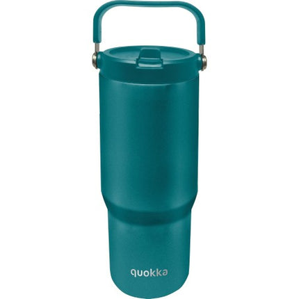 Quokka Cool Insulated Stainless Steel Tumbler With handle Core Midnight Green 860 ml