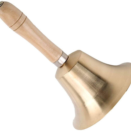 Gold Metal Hand Bell Wood Handle