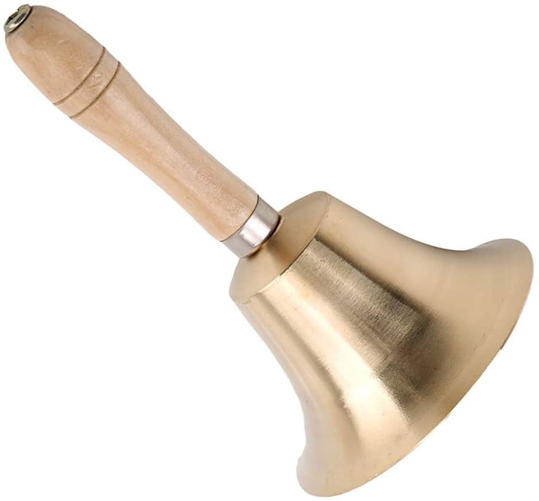 Gold Metal Hand Bell Wood Handle – AlMashreq Library - مكتبة المشرق