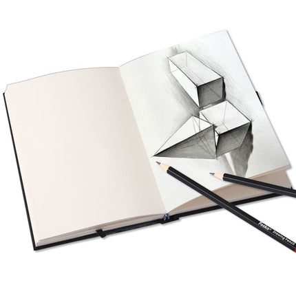 Foska Hardcover Sketchbook with Elastic Band and Pen Holder
