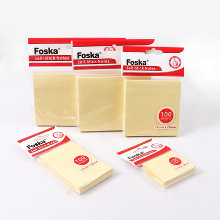 Foska Self-Stick StickyNotes -Yellow