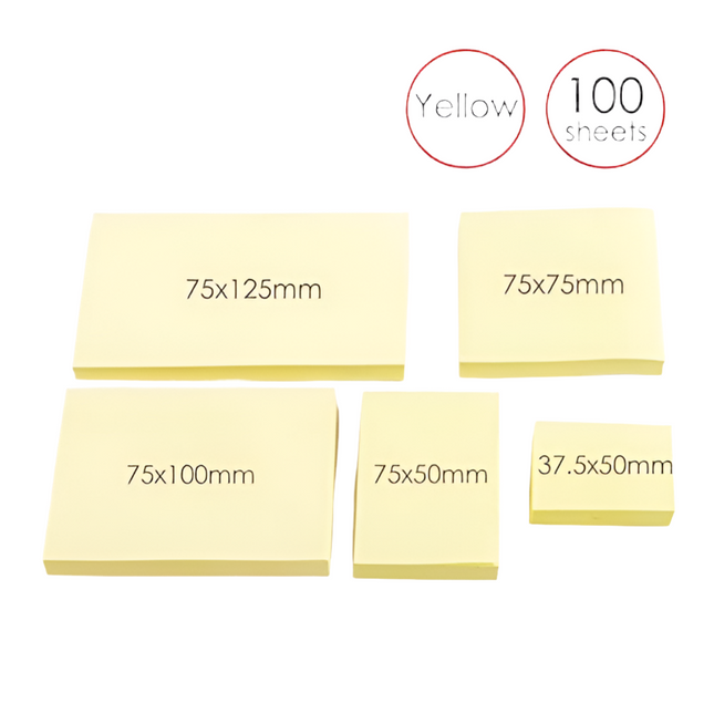 Foska Self-Stick StickyNotes -Yellow