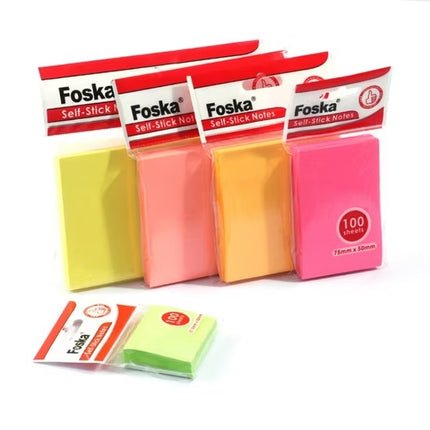 Foska Self-Stick Sticky Notes -color