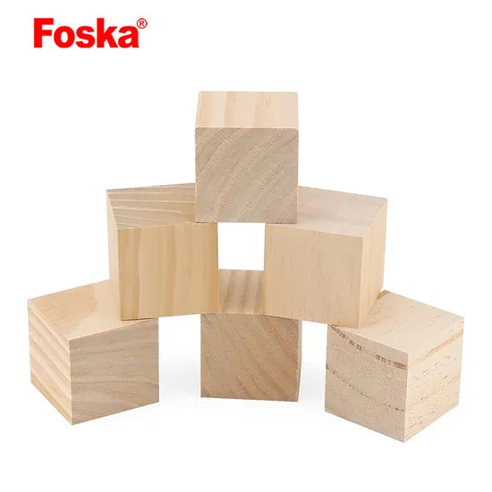 مكعبات خشبية من فوسكا - مجموعة من 16 قطعة