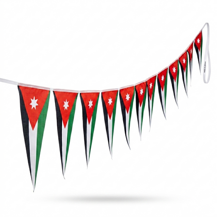 Jordan flag on the ropes