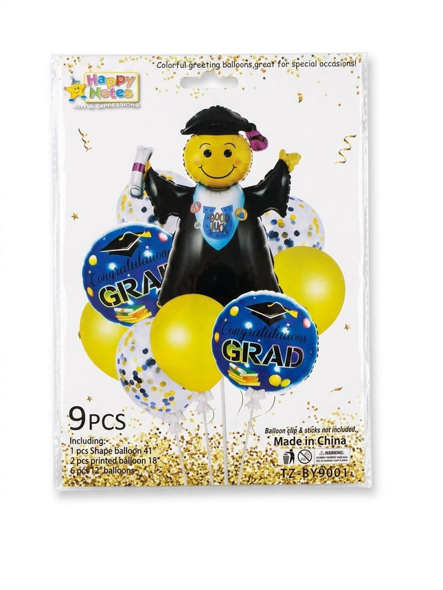 Graduation Balloons Set-9pc