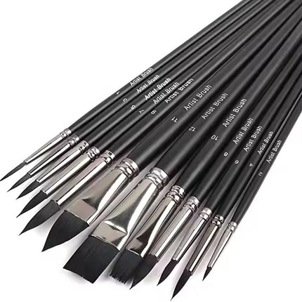 Corot Black Color Brush set of 12