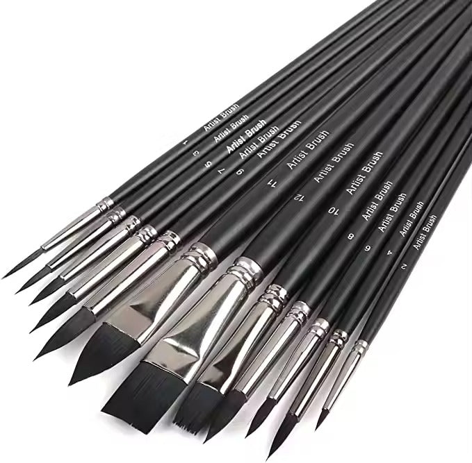 Corot Black Color Brush set of 12