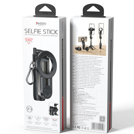Yesido SF31 2-in-1 Magnet & Clamp Selfie Stick