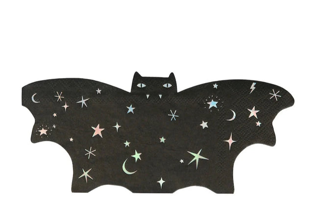 Meri Meri Halloween Sparkle Bat Napkins