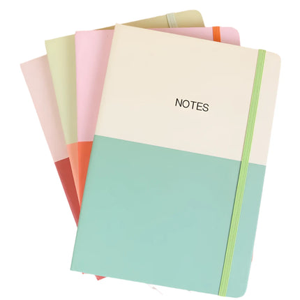 Color Block Journal With Elastic A6