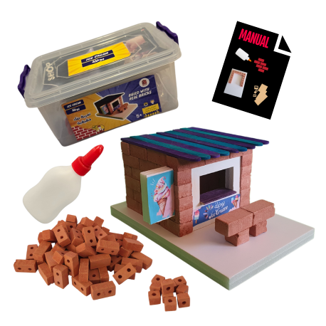 Rolz Ice Cream Shop Brick Construction Set