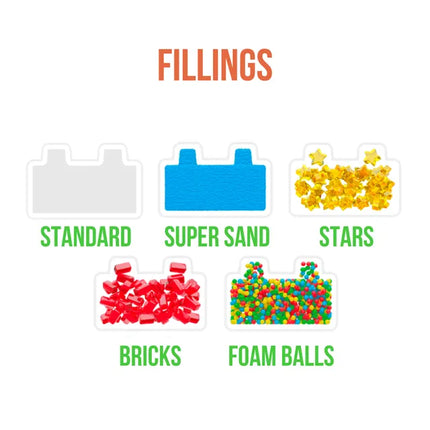 Jelly Blox Playground Store & Play Building Blocks Case - 30 Pcs