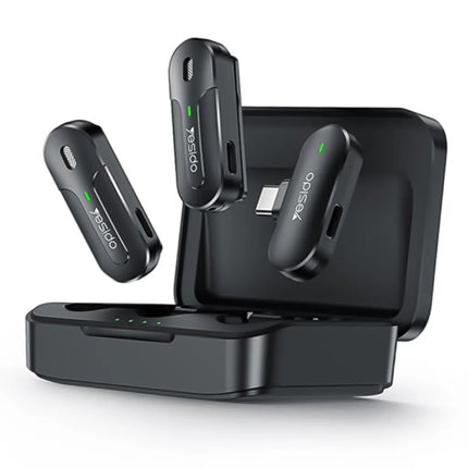 Yesido KR17 Wireless Lavalier Microphone Type-C Receiver and Charging Case