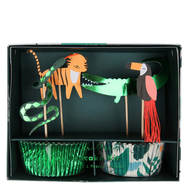 Meri Meri Go Wild Animal Cupcake Kit