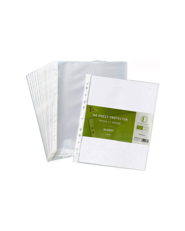 Mite Sheet Protectors Clear-فايل شفاف -فايل خفيف -مكتبة المشرق -almashreq library -best in jordan 